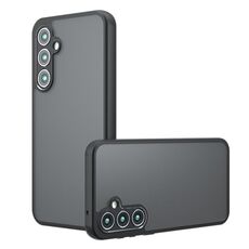 Per Samsung Galaxy S23 FE 5G Armor Precise Hole PC Custodia ibrida in TPU (nero satinato)