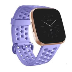 Per cinturino in silicone traspirante Fitbit Versa 2, misura: piccolo (viola chiaro)