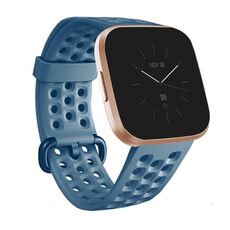 Per cinturino in silicone traspirante Fitbit Versa 2, taglia: piccola (ciano)