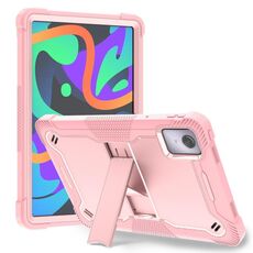 Per Lenovo Tab M11 / Xiaoxin Pad 11 2024 Custodia tablet PC ibrida in silicone antiurto con supporto (oro rosa)