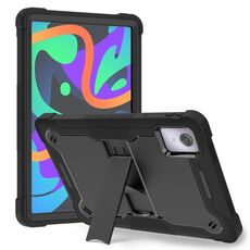 Per Lenovo Tab M11 / Xiaoxin Pad 11 2024 Custodia tablet PC ibrida in silicone antiurto con supporto (nero)