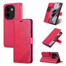 Per vivo Y200 5G AZNS Custodia per cellulare in pelle con texture in pelle di pecora (rossa)