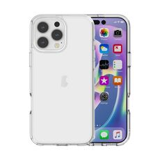 Custodia per telefono trasparente con terminatore antiurto per iPhone 16 Pro Max (trasparente)