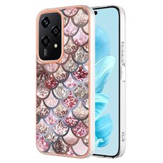 Per Honor 200 Lite Custodia per telefono TPU IMD galvanica globale (scaglie rosa)