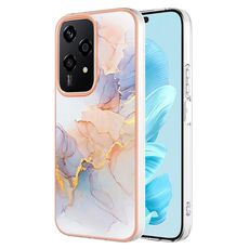 Per Honor 200 Lite Custodia per telefono TPU IMD galvanica globale (marmo bianco)