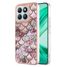 Custodia per telefono TPU IMD galvanica per Honor X8b (squame rosa)