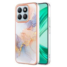 Custodia per telefono TPU IMD galvanica per Honor X8b (marmo bianco)