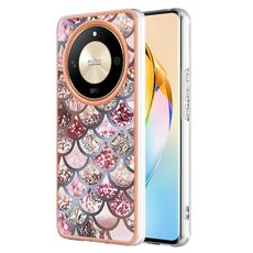 Custodia per telefono TPU IMD galvanica per Honor X9b (squame rosa)