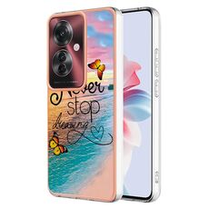 Per OPPO Reno11 F 5G Custodia per telefono TPU IMD galvanica globale (Dream Butterfly)