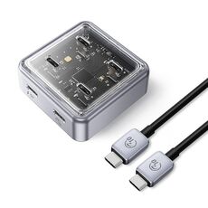 ORICO XHJ4C-G2 Convertitore espanso HUB USB Type-C 3.0 compatto in lega di zinco a 4 porte (argento)