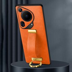 Per Huawei Pura 70 Ultra SULADA PC + Custodia in pelle con texture antiurto (arancione)