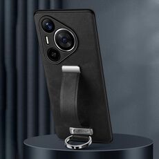Per Huawei Pura 70 Pro / 70 Pro+ SULADA PC + Custodia in pelle antiurto con texture in pelle (Nero)