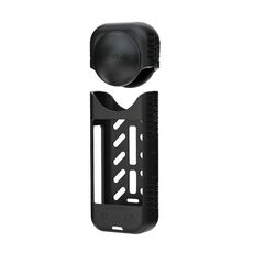 Per Insta360 X4 Sunnylife Custodia antiurto in silicone Kit copertura corpo lente (Nero)
