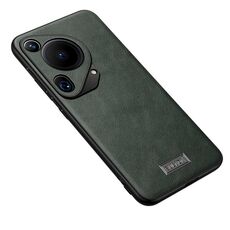Per Huawei Pura 70 Ultra SULADA TPU antiurto + custodia per telefono in pelle fatta a mano (verde)