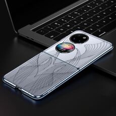 Per Huawei P50 Pocket SULADA Custodia per PC con trama elettrolitica per incisione laser (blu)