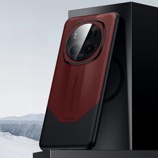 Per Honor Magic6 Pro SULADA Custodia antiurto in pelle per PC con cuciture semplici (rosso)