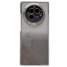Per vivo X Fold3 Pro Custodia per telefono con cornice galvanica + carta glitterata a copertura totale (nero)