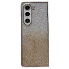 Per Samsung Galaxy Z Fold6 Cornice galvanica + Custodia per telefono a copertura totale in carta glitterata (Oro)