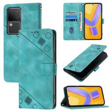 Custodia per telefono in pelle goffrata Global Skin Feel per vivo V30 5G / V30 Pro 5G (verde)