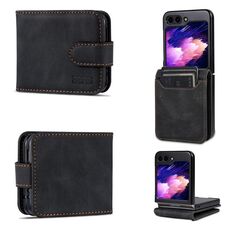 Per Samsung Galaxy Z Flip6 5G AZNS Dream II Skin Feel PU+TPU Custodia per telefono con vibrazione orizzontale in PU (Nero)