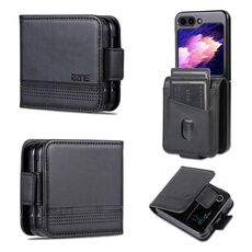 Per Samsung Galaxy Z Flip6 5G AZNS Custodia magnetica in pelle di vitello con vibrazione (Nero)