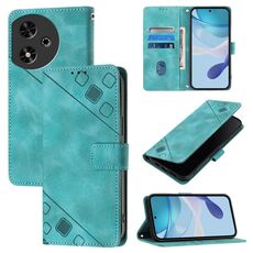 Custodia in pelle goffrata effetto pelle per Honor Play 50 (verde)