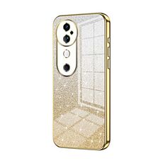 Custodia per telefono elettrolitico in polvere glitterata sfumata per vivo S19 (oro)