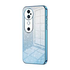 Custodia per telefono elettrolitico in polvere glitterata sfumata per vivo S19 (blu)