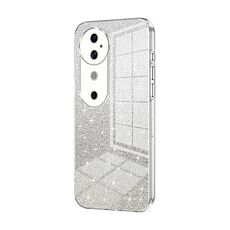 Per vivo S19 Custodia per telefono elettrolitica con polvere glitterata sfumata (trasparente)