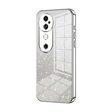 Custodia per telefono elettrolitico in polvere glitterata sfumata per vivo S19 (argento)