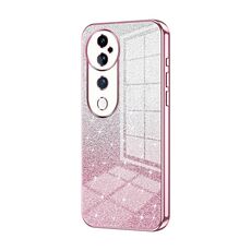Custodia per telefono elettrolitico in polvere glitter sfumata per vivo S19 Pro (rosa)