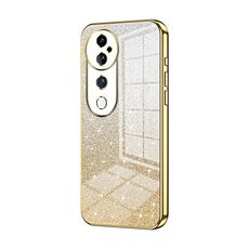 Custodia per telefono elettrolitico in polvere glitterata sfumata per vivo S19 Pro (oro)