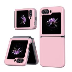 Custodia per telefono antiurto in TPU+PC per Samsung Galaxy Z Flip6 5G Flat Skin Feel (rosa chiaro)