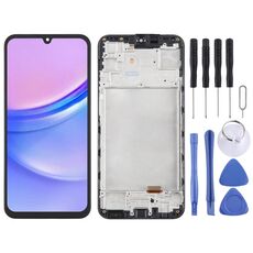 Per Samsung Galaxy A15 4G SM-A155F TFT LCD Screen Digitizer assemblaggio completo con cornice, non supporta l'identificazione delle impronte digitali