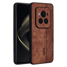 Custodia per telefono For Honor Magic6 Ultimate AZNS 3D Embossed Skin Feel (marrone)