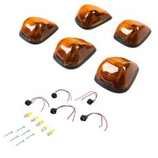 5 pz/set Luce di posizione per tetto a LED per auto per Ford (giallo)