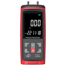 Misuratore di pressione differenziale con display LCD BENETECH GT5101, specifiche: 100 KPa