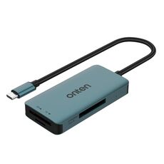 Onten C11 Lettore di schede 3 in 1 da USB-C/da tipo C a CFepress tipo B e SD e TF (verde pino)
