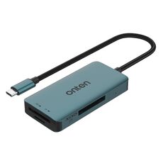 Lettore di schede Onten C13 3 in 1 da USB-C/Type-C a XQD e SD e TF (verde pino)
