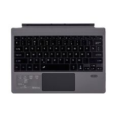 1089DC-RU Tastiera magnetica Bluetooth 3.0 retroilluminata russa per Microsoft Surface Pro 7/6/2017/4/3 (grigio)
