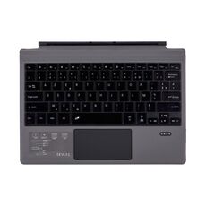 1089DC-FR Tastiera magnetica Bluetooth 3.0 retroilluminata francese per Microsoft Surface Pro 7/6/2017/4/3 (grigio)