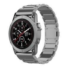Per Garmin Fenix ​​7 / Forerunner 965 cinturino per orologio a sgancio rapido in metallo con fibbia magnetica a tre sfere da 22 mm (grigio)