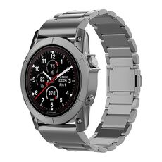 Cinturino per orologio a sgancio rapido in metallo con fibbia magnetica a tre sfere da 26 mm per Garmin Tactix 7 Pro / Fenix ​​7X (grigio)