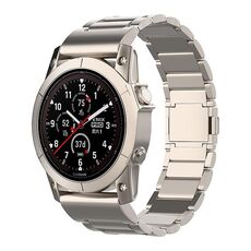 Per Garmin Tactix 7 Pro / Fenix ​​7X 26mm cinturino per orologio a sgancio rapido in metallo con fibbia magnetica a tre sfere (titanio)