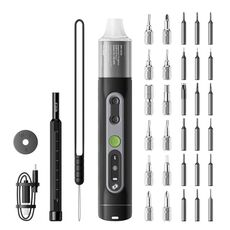JAKEMY JM-8196 Set di cacciaviti elettrici di precisione Dual Dynamics 35 in 1 con coppia adattiva / modalità tripla illuminazione