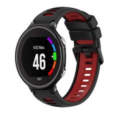 Per cinturino in silicone bicolore Garmin Forerunner 630 (nero + rosso)