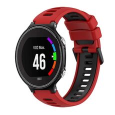 Per cinturino in silicone bicolore Garmin Forerunner 630 (rosso + nero)