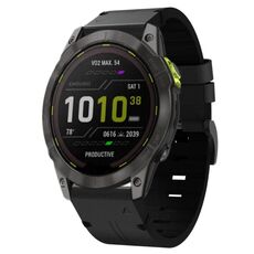 Per Garmin Enduro 2 26mm Cinturino in pelle con fibbia in acciaio (nero)