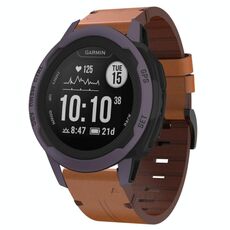 Per Garmin Instinct 2S 20mm Cinturino in pelle con fibbia in acciaio (marrone)