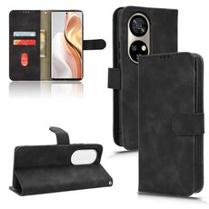 Custodia per telefono in pelle con vibrazione magnetica Skin Feel per Ulefone Note 17 Pro (nera)